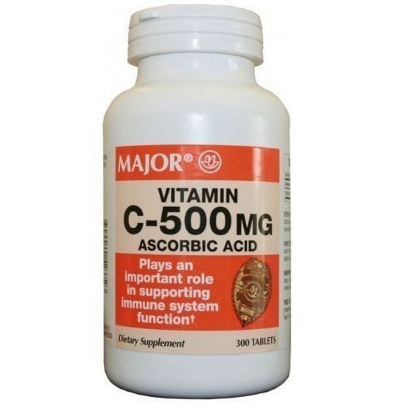 Major Major Vitamin C 500 Mg, 300 Tablets Vitamins & Supplements