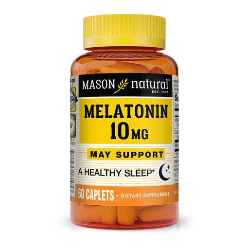 Mason Natural Mason Natural Melatonin 10 Mg With B6 & Calcium - Sleep Aid - 60 Caplets Vitamins & Supplements