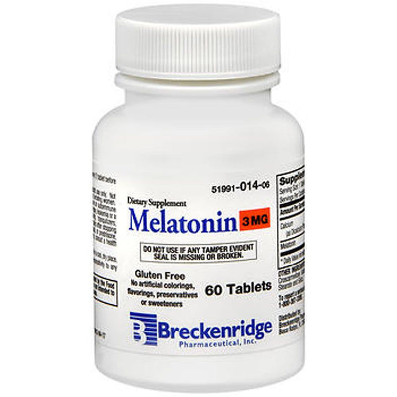 Breckenridge Pharm Inc Breckenridge Pharm Inc Melatonin Gluten-Free Tablets 3 Mg Vitamins & Supplements