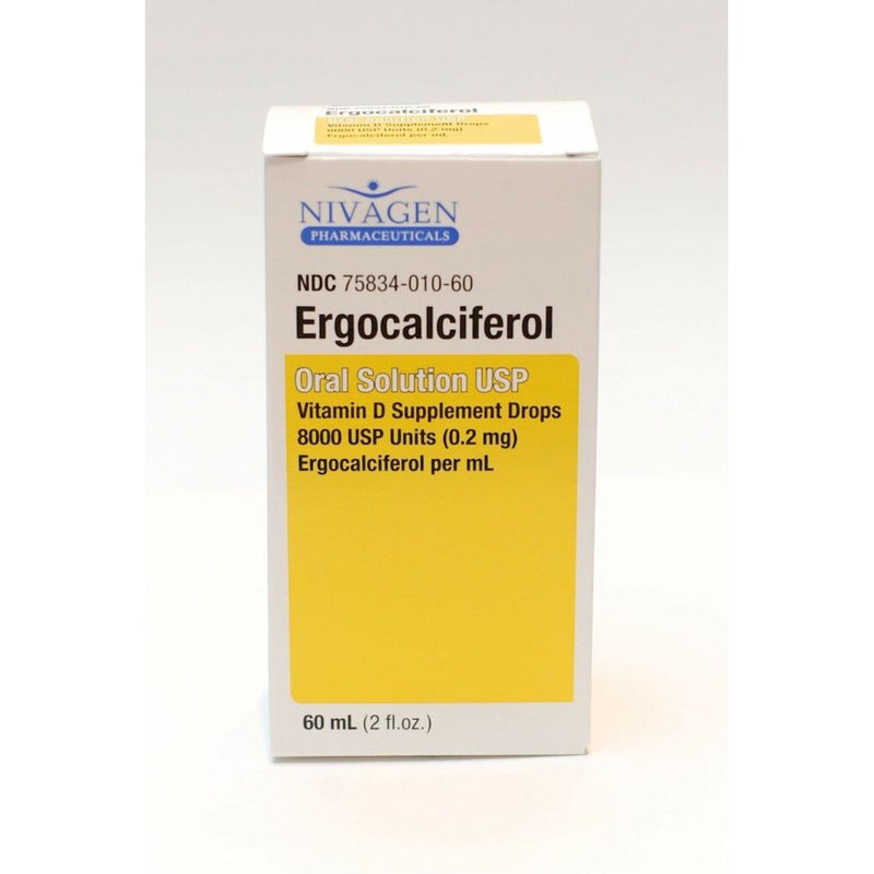 Nivagen Nivagen Ergocalciferol Vitamin D Supplement Drops -2 Oz Vitamins & Supplements