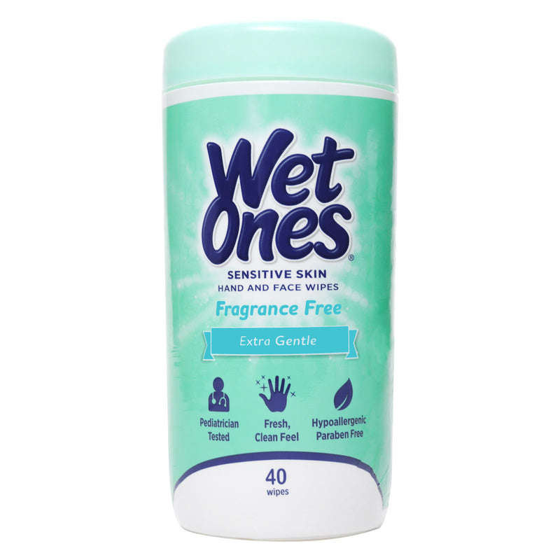 Wet Ones Wet Ones Sensitive Skin Hand Wipes, Fragrance-Free – 40ct Canister Bath & Body Lavender