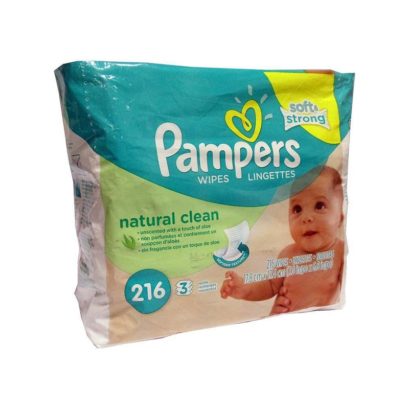 Pampers Pampers Natural Clean Wipes 3-72 Ct Packs Stylus Pen Nibs & Refills White Smoke