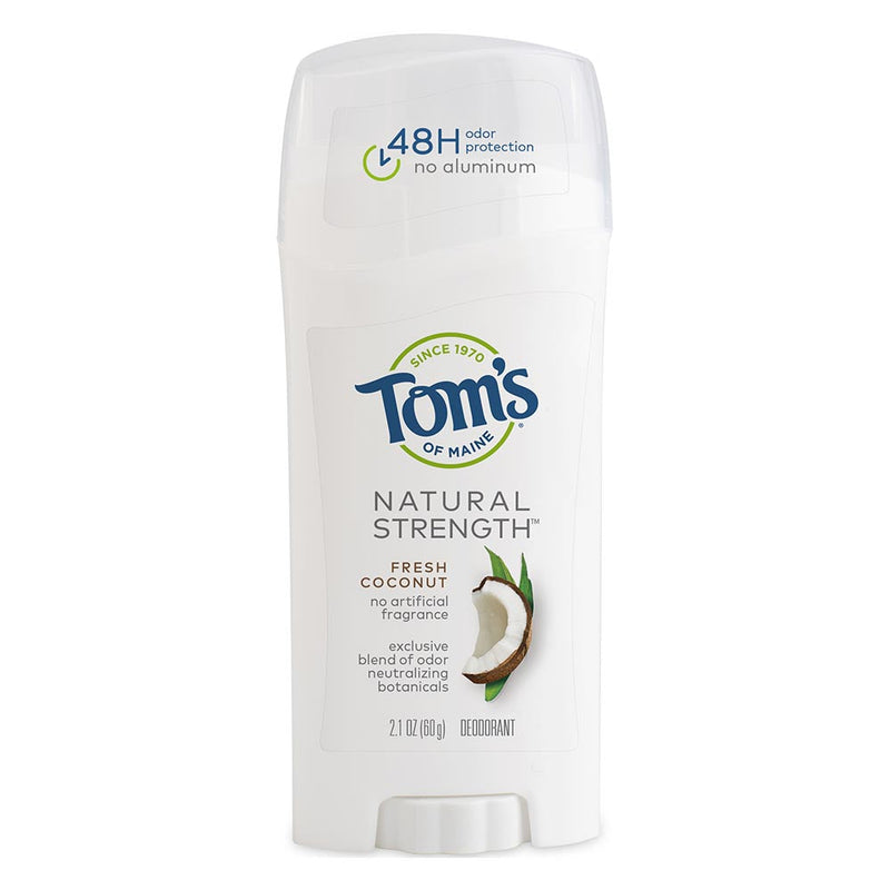 Tom's of Maine Tom's of Maine Natural Strength Deodorant, Fresh Coconut Deodorant Light Gray