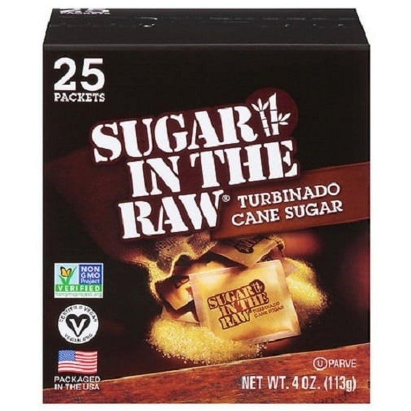 Sugar In The Raw Sugar In The Raw Natural Cane Turbinado Sugar, 25 Individual Packets Sugar & Sweeteners