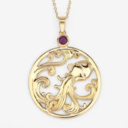Bids.com 0.24 Carat Genuine Amethyst .925 Sterling Silver Pendant Pendants