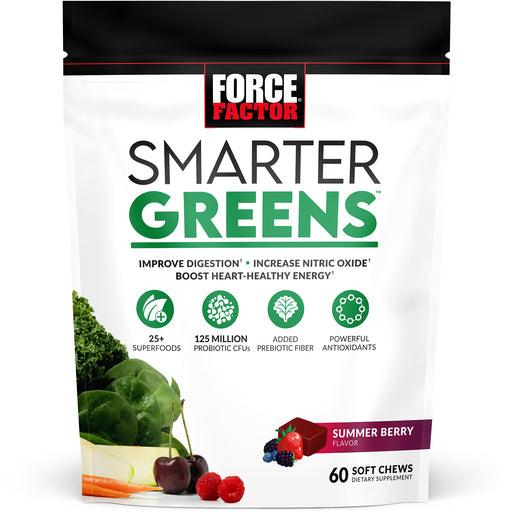 Force Factor Force Factor® Smarter Greens™ – Summer Berry – Soft Chews Health & Beauty
