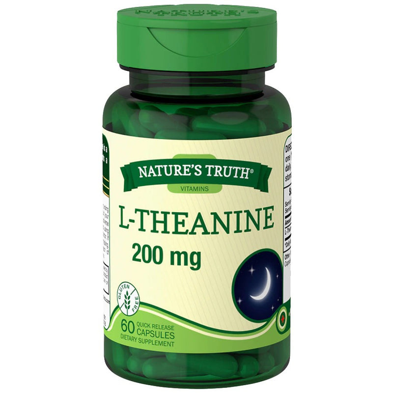 Nature's Truth Nature's Truth L-Theanine 200 Mg Dietary Supplement Capsules Vitamins & Supplements