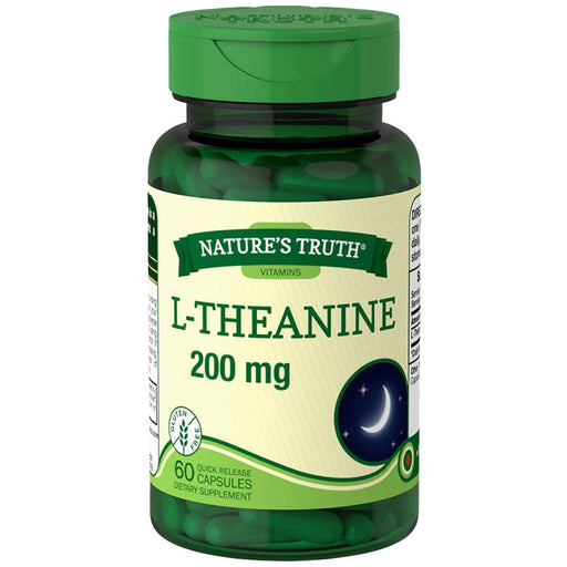 Nature's Truth Nature's Truth L-Theanine 200 Mg Dietary Supplement Capsules Vitamins & Supplements