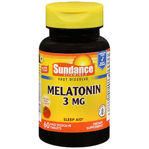 Sundance Sundance Vitamins® Melatonin – 3 mg – Natural Berry Flavor Vitamins & Supplements