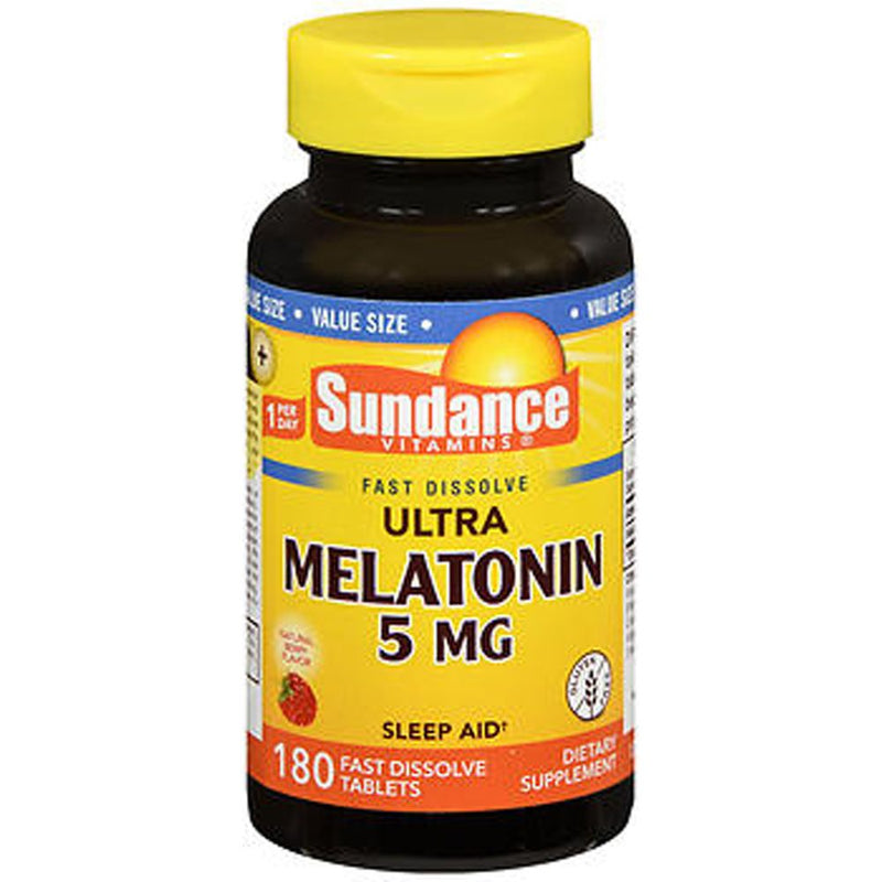 Sundance Sundance Ultra Melatonin 5 Mg Fast Dissolve - 180 Tablets Vitamins & Supplements