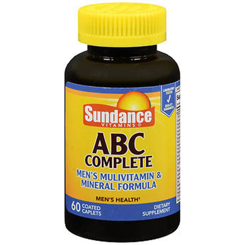 Sundance Sundance Vitamins  Men's Multivitamin & Mineral Formula ABC Complete Vitamins Caplets 60Ea Vitamins & Supplements
