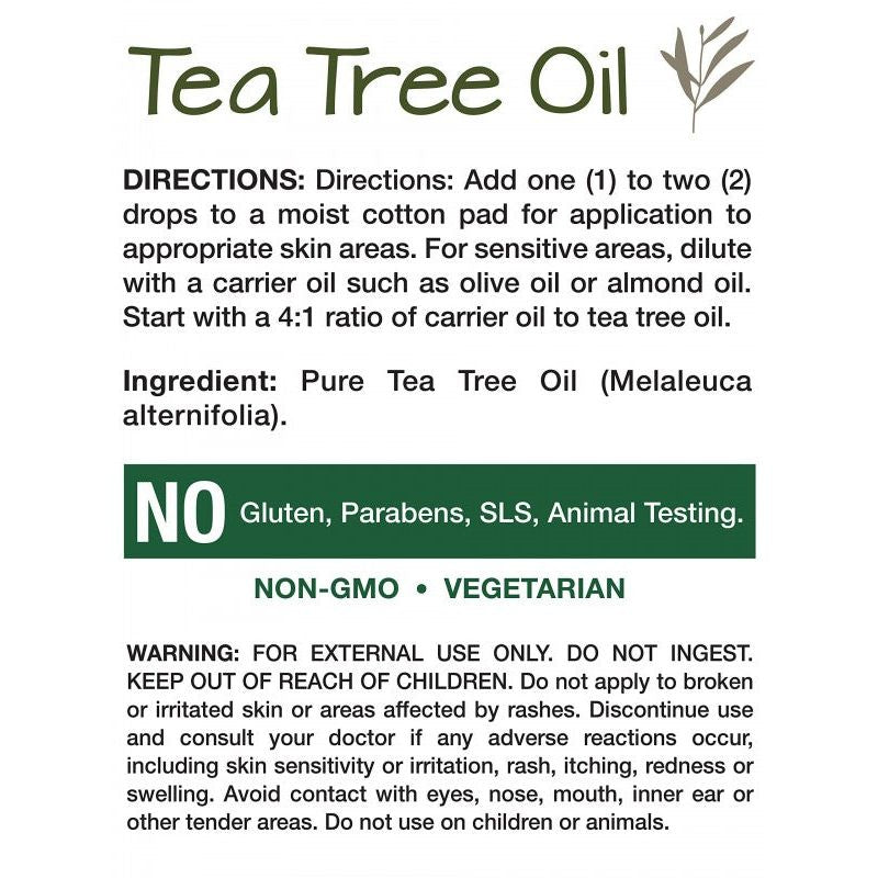 Nature's Truth Nature's Truth Tea Tree Oil, Australian, Pure, Purifying 2 Fl Oz Vitamins & Supplements