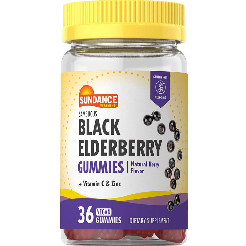 Nature's Truth Nature's Truth Sundance, Vitamins Black Elderberry Vegan Gummies Natural Berry Flavor Vitamins & Supplements