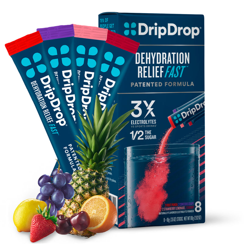 DripDrop DripDrop Electrolyte Juicy Variety Pack Drink Mix Packets Beverages