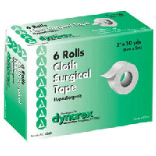 Dynarex Dynarex Cloth Surgical Tape 2"X10 YD, 6 Rolls Wig Glue & Tape