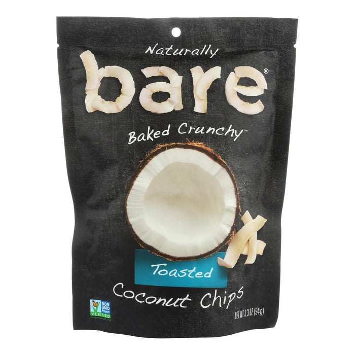 Bare Fruit Coconut Chips - Toasted (Pack of 12) 3.3 Oz