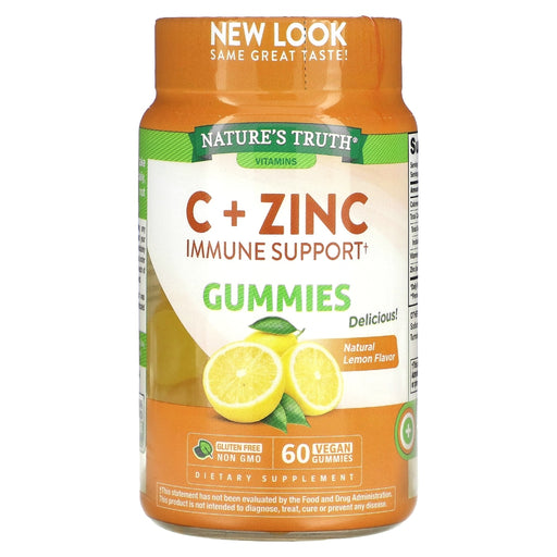 Nature's Truth Nature's Truth Vitamin C, Immune Support + Manuka Honey, Zinc, Gummies, Natural Honey Lemon Vitamins & Supplements