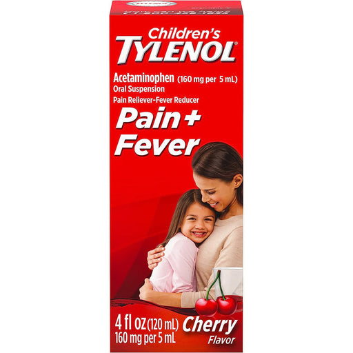 Tylenol Tylenol Pain + Fever, 160 Mg, Cherry Flavor, Ages 2-11 Years 4 Oz Health & Beauty
