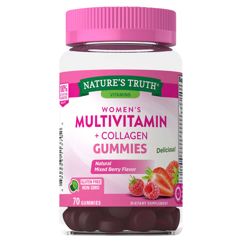 Nature's Truth Nature's Truth Women's Multivitamin + Collagen Gummies - Natural Mixed Berry Flavor 70ct Vitamins & Supplements