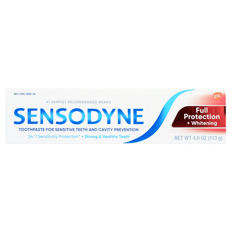 Sensodyne Sensodyne Full Protection Plus Whitening Fluoride Toothpaste For Sensitive Teeth 4 Oz Toothpaste White Smoke