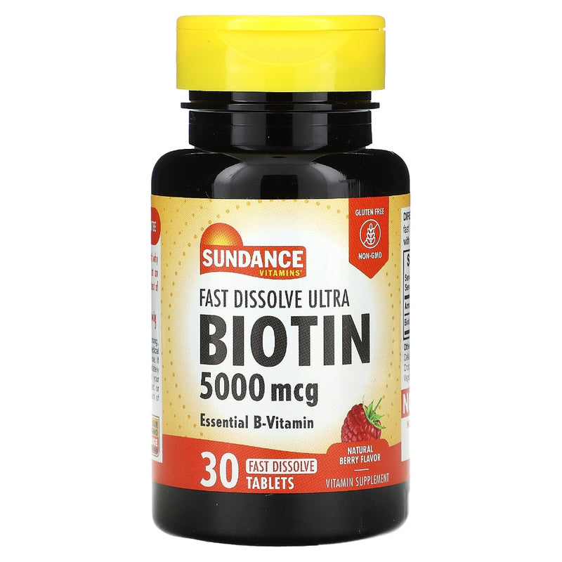 Sundance Sundance Ultra Biotin 5000 Mcg Fast Dissolve Tablets Vitamins & Supplements