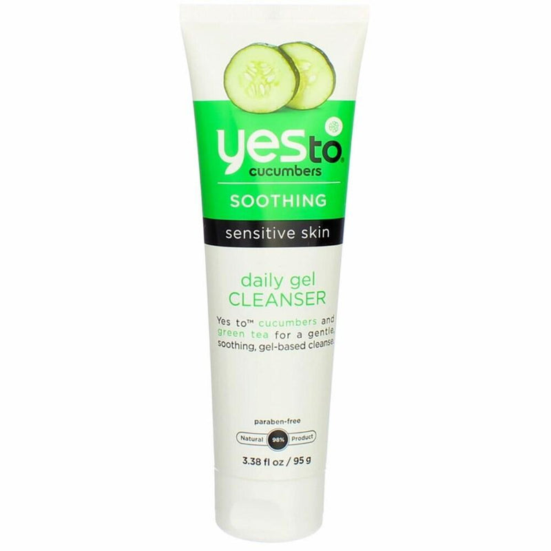 Yes To Yes To Cucumbers Cleanser - Daily Gel - Soothing - Sensitive Skin - 3.38 Oz Cucumbers