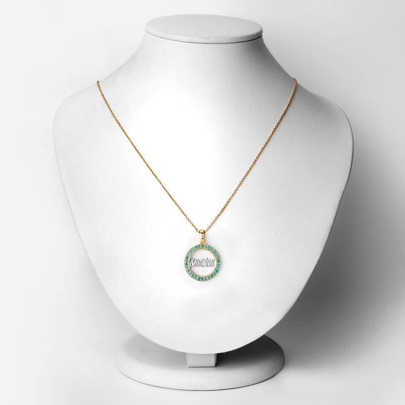 Bids.com 0.54 Carat Genuine Emerald .925 Sterling Silver Pendant Pendants