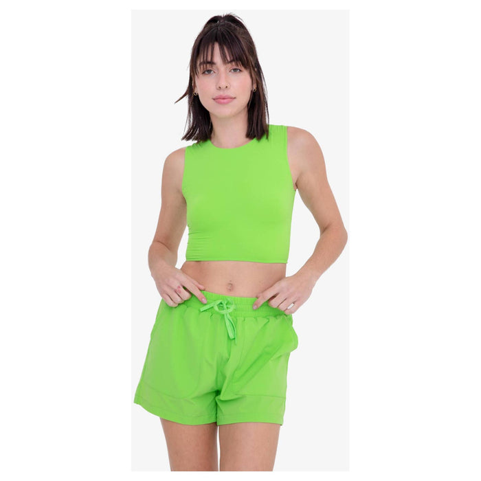 Mono B Cropped Fitted Muscle Tee