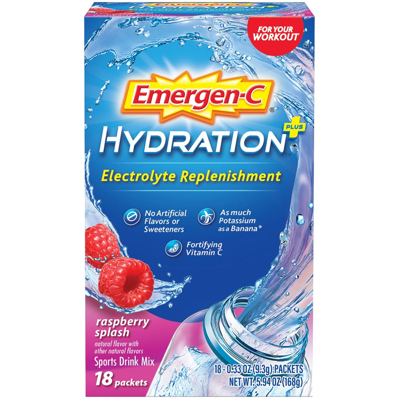 Emergen-C Emergen-C Hydration Plus Sports Drink Mix, Raspberry Splash Vitamins & Supplements