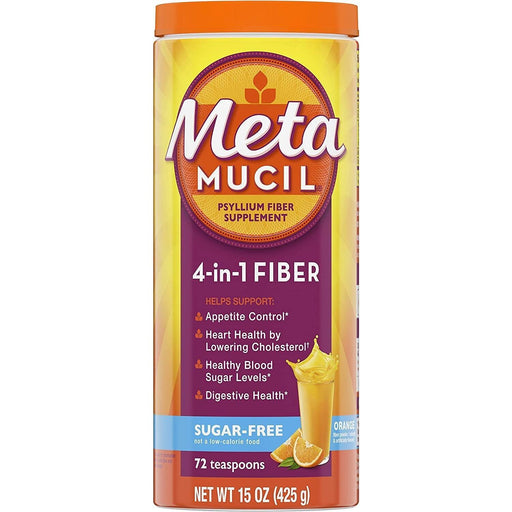 Metamucil Metamucil Psyllium Fiber Supplement Sugar Free Powder - Orange Smooth Health & Beauty