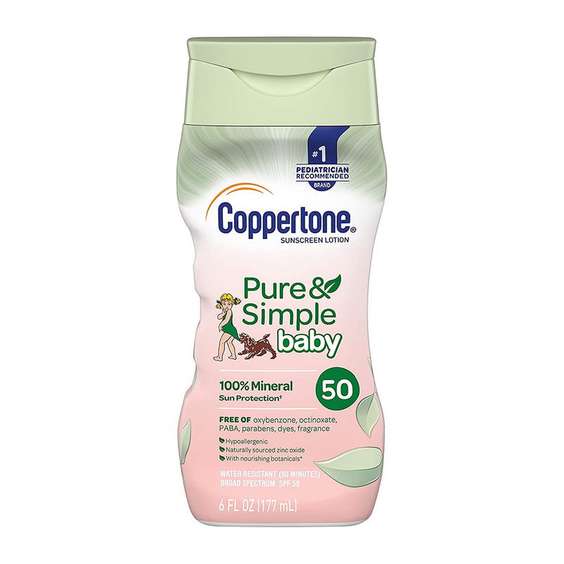 Coppertone Coppertone Sunscreen Lotion, Pure & Simple Baby, SPF 50 Sunscreen