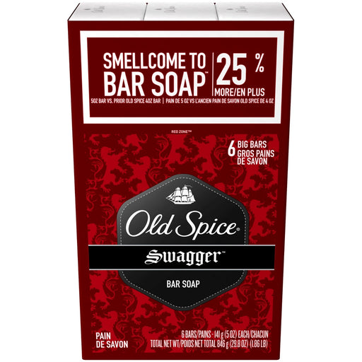 Old Spice Old Spice Red Zone Swagger Scent Men's Bar Soap Bar Soap Dark Red