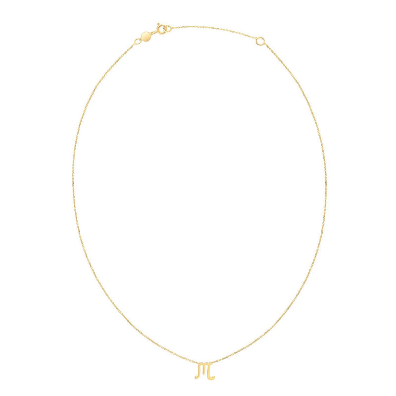 Bids.com 14K Yellow Gold Scorpio Necklace Necklaces