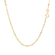 Bids.com 14k Yellow Gold Singapore Chain 1.5mm Necklaces
