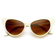 zeroUV Womens Fashion Hot Tip Pointed Vintage Cat Eye Sunglasses 8371 Sunglasses