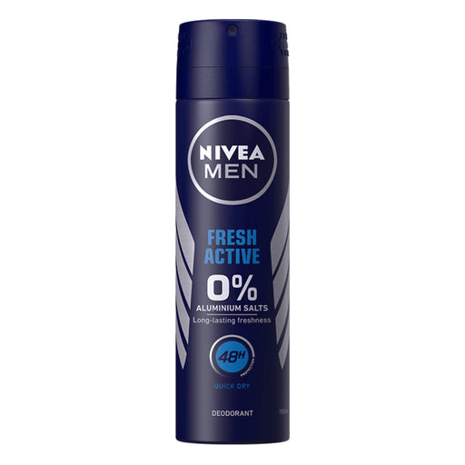Nivea Nivea Men Fresh Active Antiperspirant Deodorant Spray 150 Ml Deodorant
