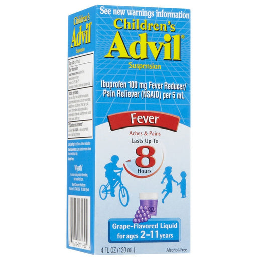 Advil Advil Children’s Pain Reliever/ Fever Reducer Liquid Grape 4  Oz Health & Beauty