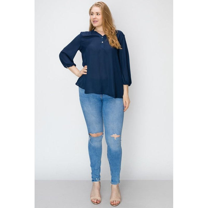 Plus Size Simple Blouse