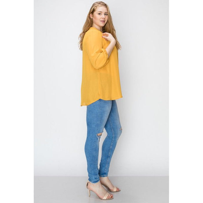 Plus Size Simple Blouse