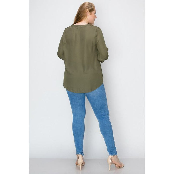 Plus Size Simple Blouse