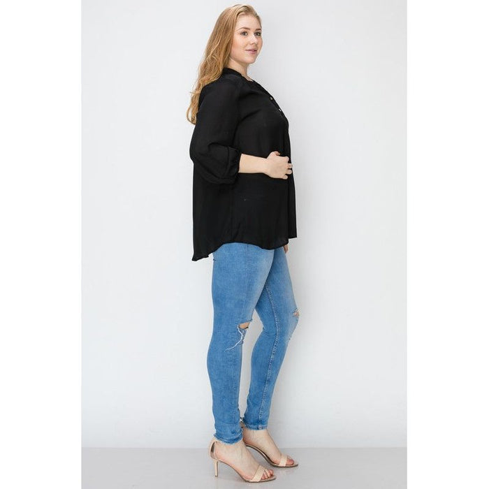 Plus Size Simple Blouse