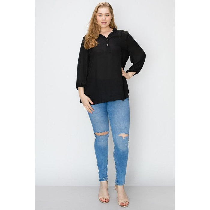 Plus Size Simple Blouse