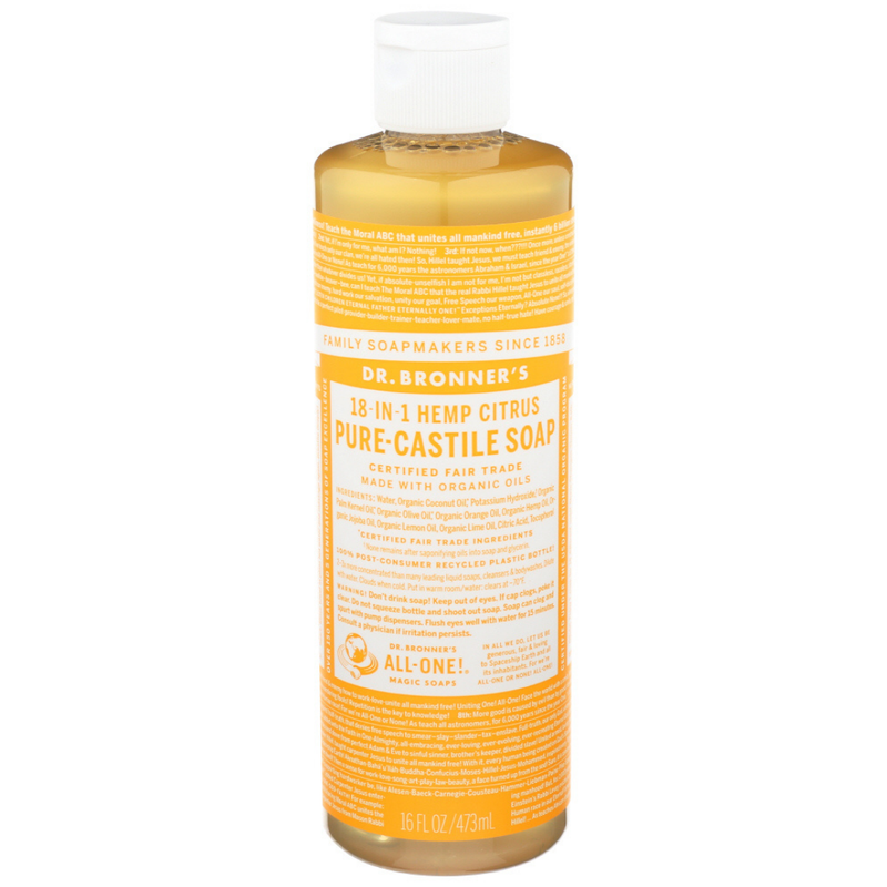 Dr. Bronner's Dr. Bronner's Pure Castile Liquid Soap Citrus Orange -- 16 Fl Oz Bath & Body