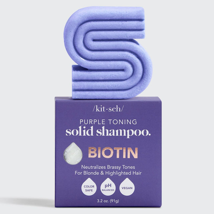 Kitsch - Purple Toning Shampoo Bar For Color Treated & Grey Hair