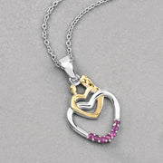 Bids.com 0.14 Carat Genuine Ruby .925 Sterling Silver Pendant Pendants