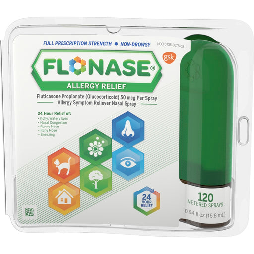 Flonase Flonase Full Prescription Strength Non Drowsy Nasal Spray Allergy Relief 0.54 Oz Health & Beauty