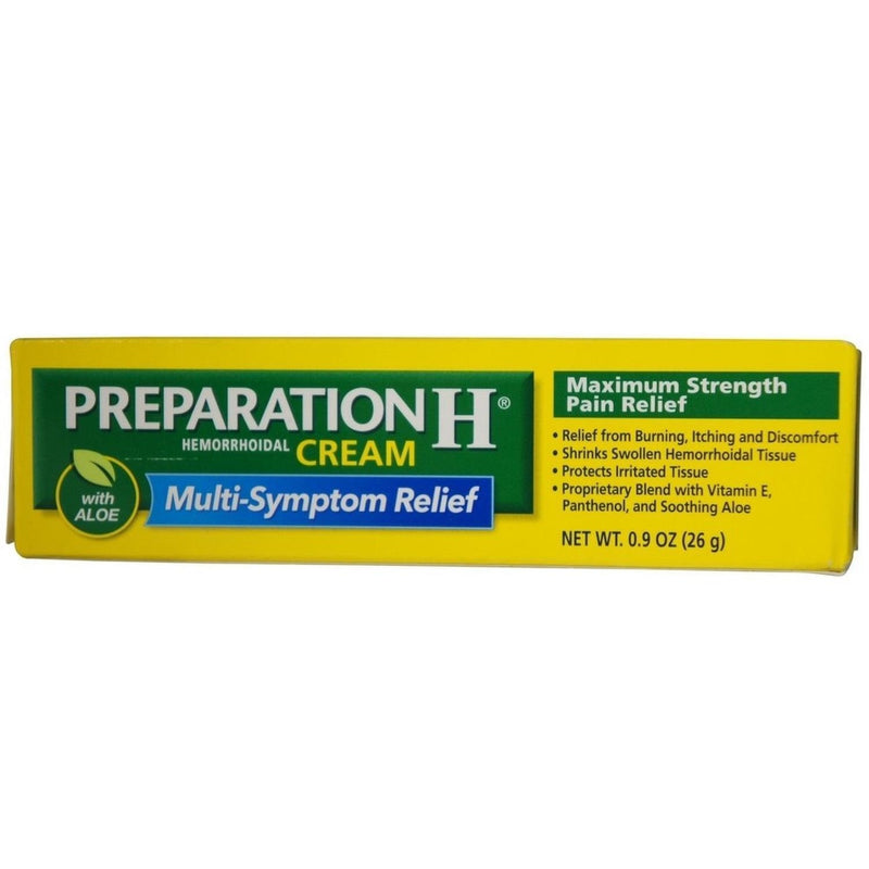Preparation H Preparation H Hemorrhoid Symptom Treatment Cream , Maximum Strength Pain Relief With Aloe, Tube Health & Beauty Goldenrod