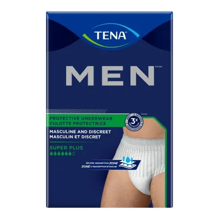 Tena Tena MEN Protective Incontinence Underwear Super Plus Absorbency Incontinence Aids Midnight Blue
