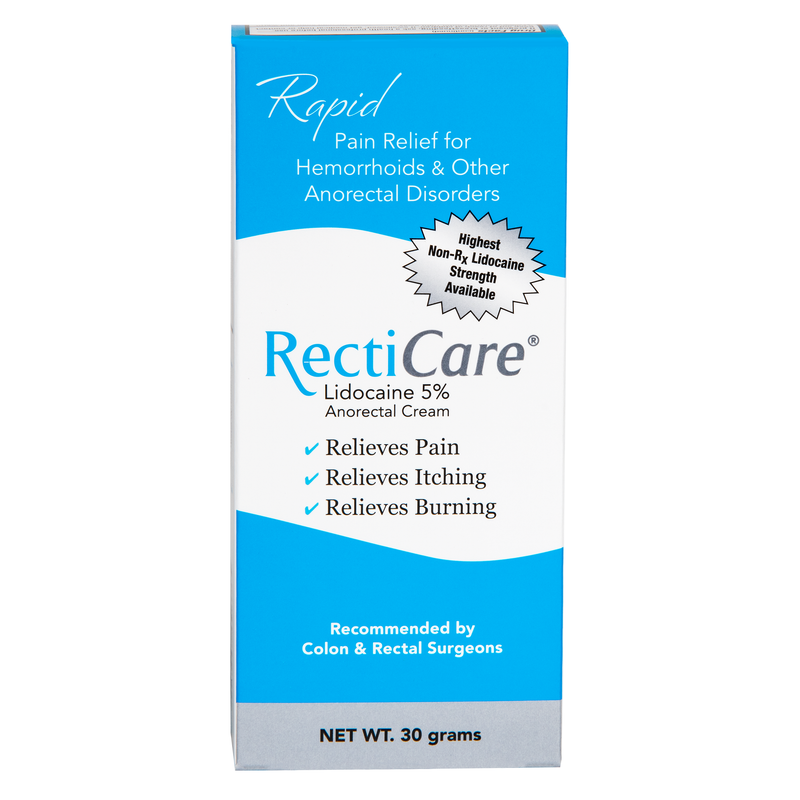 RectiCare RectiCare® Lidocaine 5% Anorectal Cream – Maximum Strength Relief (30 Grams) Health & Beauty