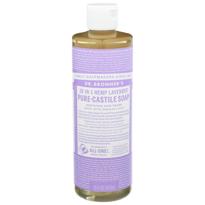 Dr. Bronner's Dr. Bronner's 18 In 1 Hemp Lavender Pure Castile Soap 16 Fl Oz Vitamins & Supplements